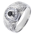 Кольцо, серебро 925, оникс,циркон 908 02 21-03885 2010 г инфо 10665r.