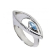 Кольцо, серебро 925, топаз синт 006 02 21sk-00478 2010 г инфо 10801r.
