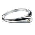 Кольцо из серебра с бриллиантом Hot diamonds dr027 2009 г инфо 10901r.