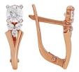 Серьги с фианитом 02-2138-03 2010 г инфо 10976r.