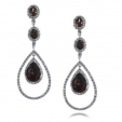 Серьги Серебро 925 кварц, циркон 025 352 01 21ls-00021 2010 г инфо 10995r.
