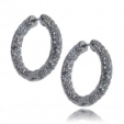 Серьги Серебро 925, бриллиан циркон 025 352 01 21-03187 2010 г инфо 11001r.