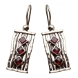 Серьги из серебра Deno E2641GR 2010 г инфо 11003r.