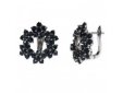 Серьги, серебро 925, сапфир DC 003 01 21spk-00241 2009 г инфо 11034r.