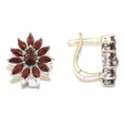 Серьги из серебра с гранатами Happy Garnets g2043 2010 г инфо 11067r.