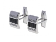 Запонки, серебро 925, оникс, циркон 005 15 21-00069 2010 г инфо 11209r.