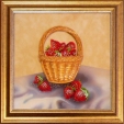 Корзинка с клубникой Картина с кристаллами Сваровски 2009 г инфо 11421r.