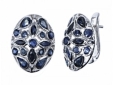 Серьги, серебро 925, сапфир DC 003 01 21sk-00068 2010 г инфо 11530r.