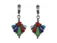 Серьги, серебро 925, коралл,лунный камень 001 01 21-02827 2010 г инфо 11609r.