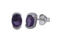 Серьги, серебро 925, аметист 002 01 21-02474 2010 г инфо 11618r.