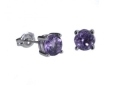 Серьги, серебро 925, аметист 023 01 21-02560 2010 г инфо 11644r.